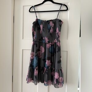 Wilfred Catamaran Mini Dress Size M Elegant Charcoal w/ floral brand New w/tags